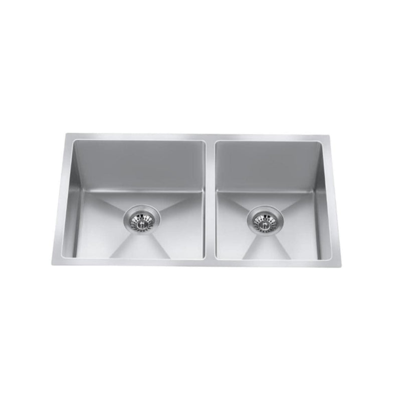 CraftX CXZD881L 32-in Low Divide Stainless Steel Double Bowl Sink E8