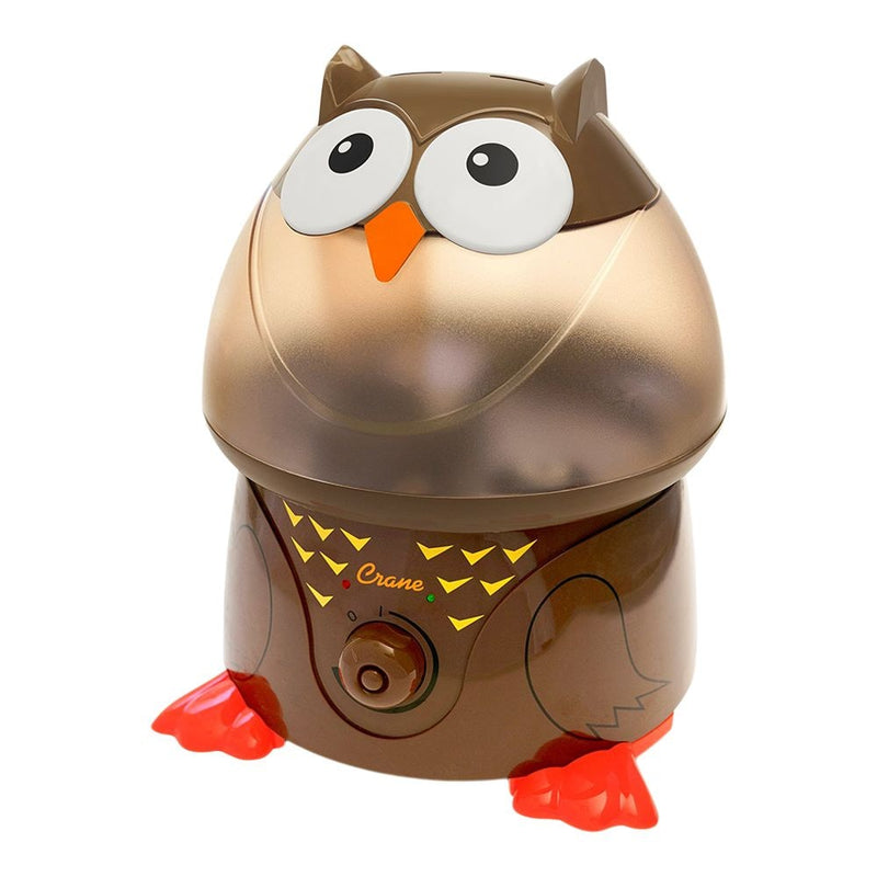 Crane Pediatric Cool Mist Humidifier with Vapor Tray and Diffuser, Owl V2