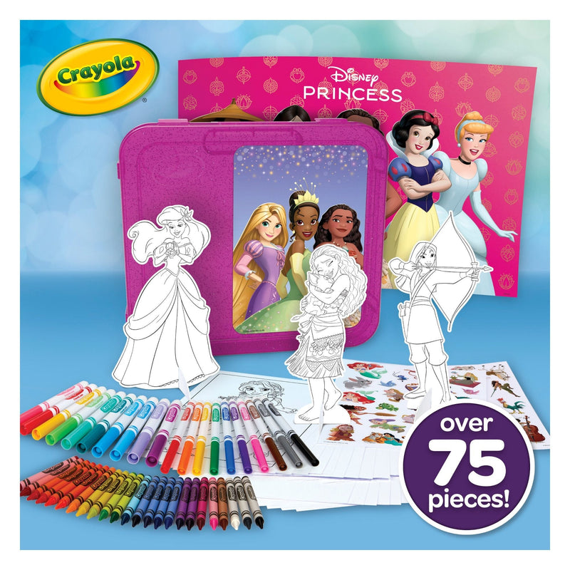 Crayola Disney Princess Art Case, Arts & Crafts Kit for Kids, 79-pc, Ages 5+ P8