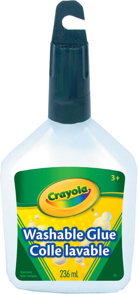 Crayola Washable Glue, White, 236-ml, for Arts & Crafts X0