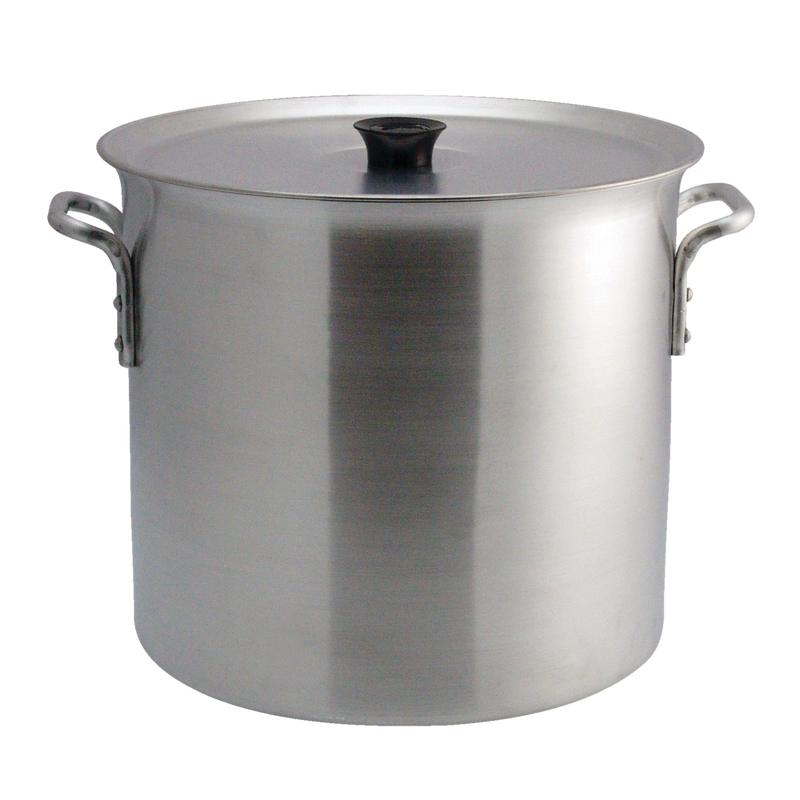 Crown Custom Heavy Duty Industrial Aluminum Stockpot with Handles, 32-L C7