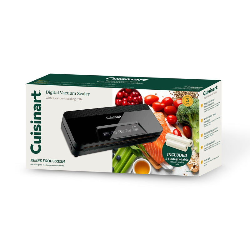 Cuisinart Digital Touch Screen Vacuum Sealer, with 2 Rolls D1