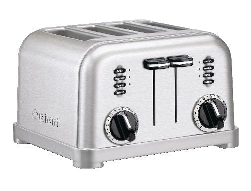 Cuisinart Metal Classic Toaster with 6 Settings, Stainless Steel, 4-Slices C6
