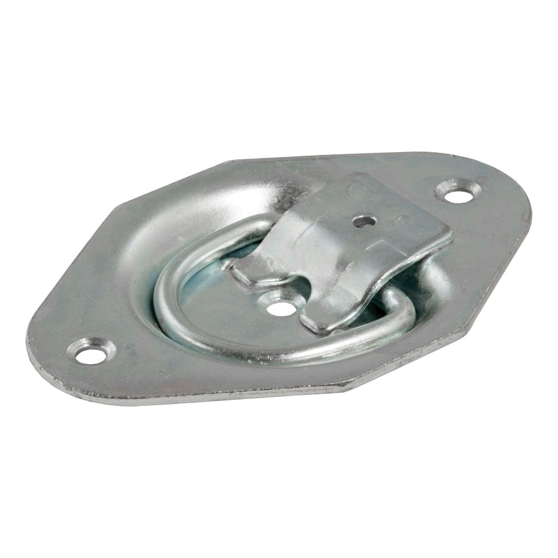 CURT 1-3/8-in x 1-7/8-in Recessed Tie-Down Ring (1200-lb, Clear Zinc) C5