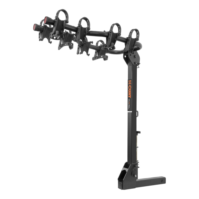 CURT 12126 Premium Hitch-Mounted Bike Rack (4-Bike, 2-in Shank) M1