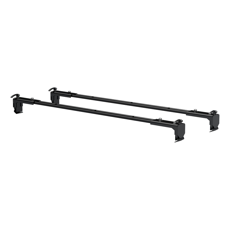 CURT 18122 Quick-Release Roof Rack Crossbars, Black Steel, Select Jeep Wrangler JK W0
