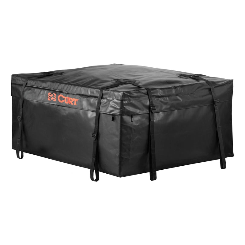 CURT 18220 Weather-Resistant Vinyl Roof Top Cargo Bag, Black, 38 x 34 x 18-in L5