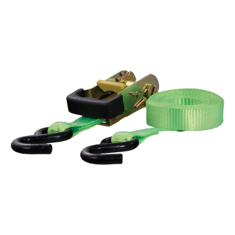 CURT 83027 16-ft Lime Green Cargo Strap with S-Hooks (1,100-lb) R8