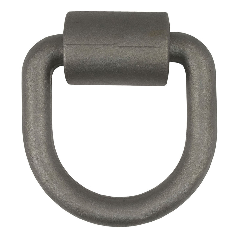 CURT 83750 3 x 3-in Weld-On Tie-Down D-Ring (6,100 lbs, Raw Steel) L3