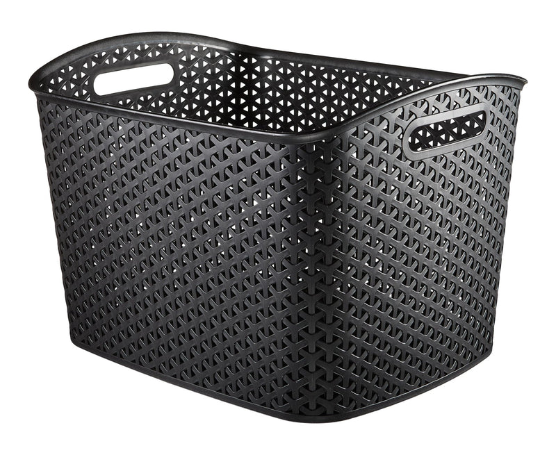 Curver My Style Extra Large Woven Storage Basket, Black F8