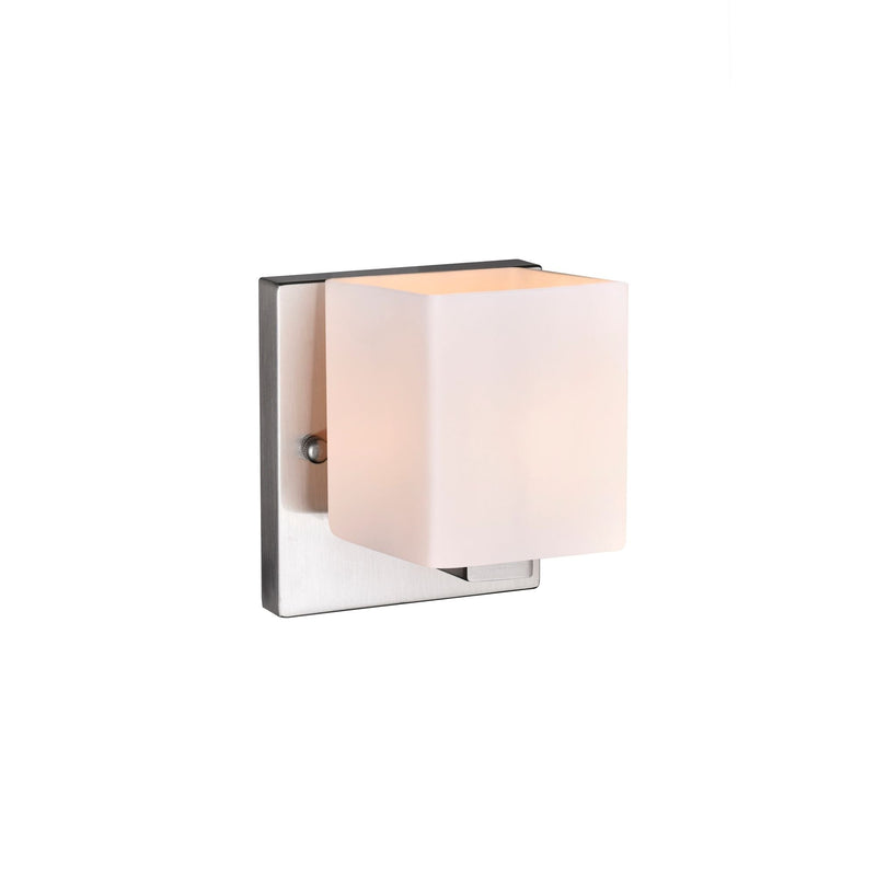 CWI Lighting Cristini 1-Light Nickel Bathroom Sconce V6