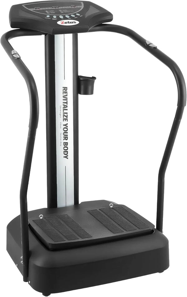 Whole Body Vibration Plate, 500W Vibration Plate Exercise Machine with 99 Levels 3 Preset Modes & 2 Resistance Bands, Training Fitness Vibration Platform Machine for Home Gym with 330lb Capacity A0
