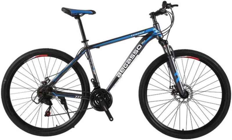 21-Speed Men's Mountain Bike Double Disc Brake 29 Inches All-Terrain City Bikes Adults Only Outdoor Cycling Hard Tail Front Suspension,C C2