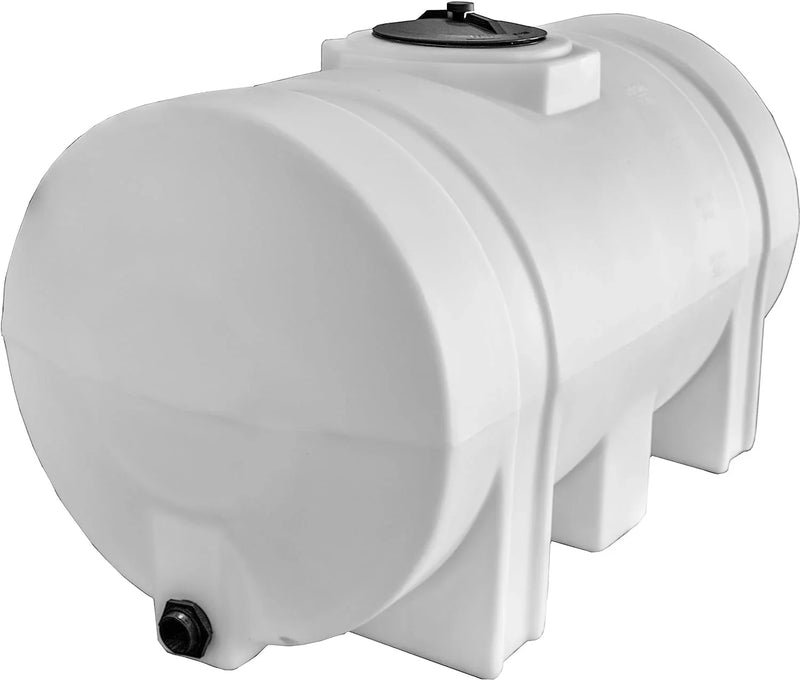 Horizontal Polyethylene Reservoir Water Tank with Legs, 550 Gallon, Made in the USA, Poly Tank for Water and Non-Flammable Liquids, Rust and Corrosion Proof R4