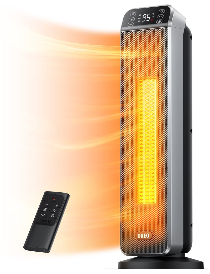Dreo Space Heater for Inside, Electric Heater for Home with Remote, 24 in 11ft/s Fast Quiet Heating, 3 Modes, Safe Energy Efficient Heaters for... P3