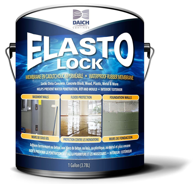 Daich Coatings Elasto-Lock Damp-Proof Rubber Membrane, 3.78-L/1-Gallon A7