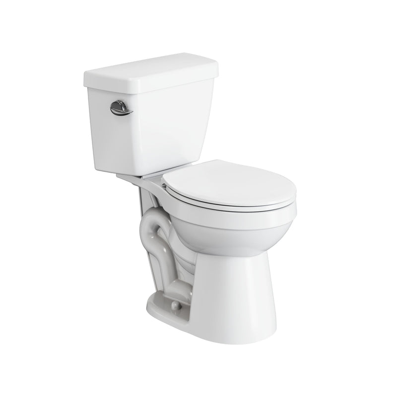 Danze 2-Piece Round Toilet Bowl with Soft Close, White, 4.8-L, Single Flush L5