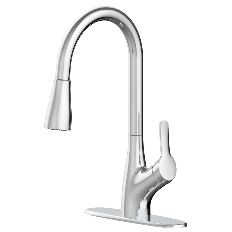 Danze Clarivo 2-in-1 Filtration 1-Handle Pull Down Kitchen Faucet, Various Finishes J7