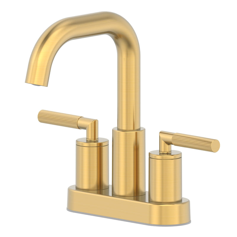 Danze Dorian 2-Handle 4-in Centreset Lavatory/Bathroom Sink Faucet, Brushed Gold O1