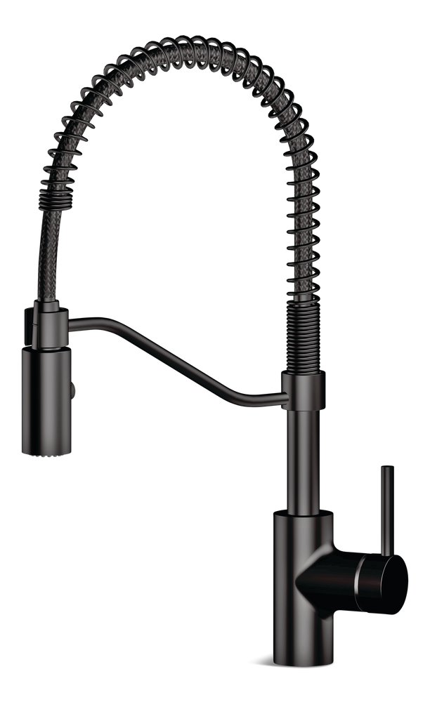 Danze Jasper Single Handle Pull Down Kitchen Faucet, Matte Black A6
