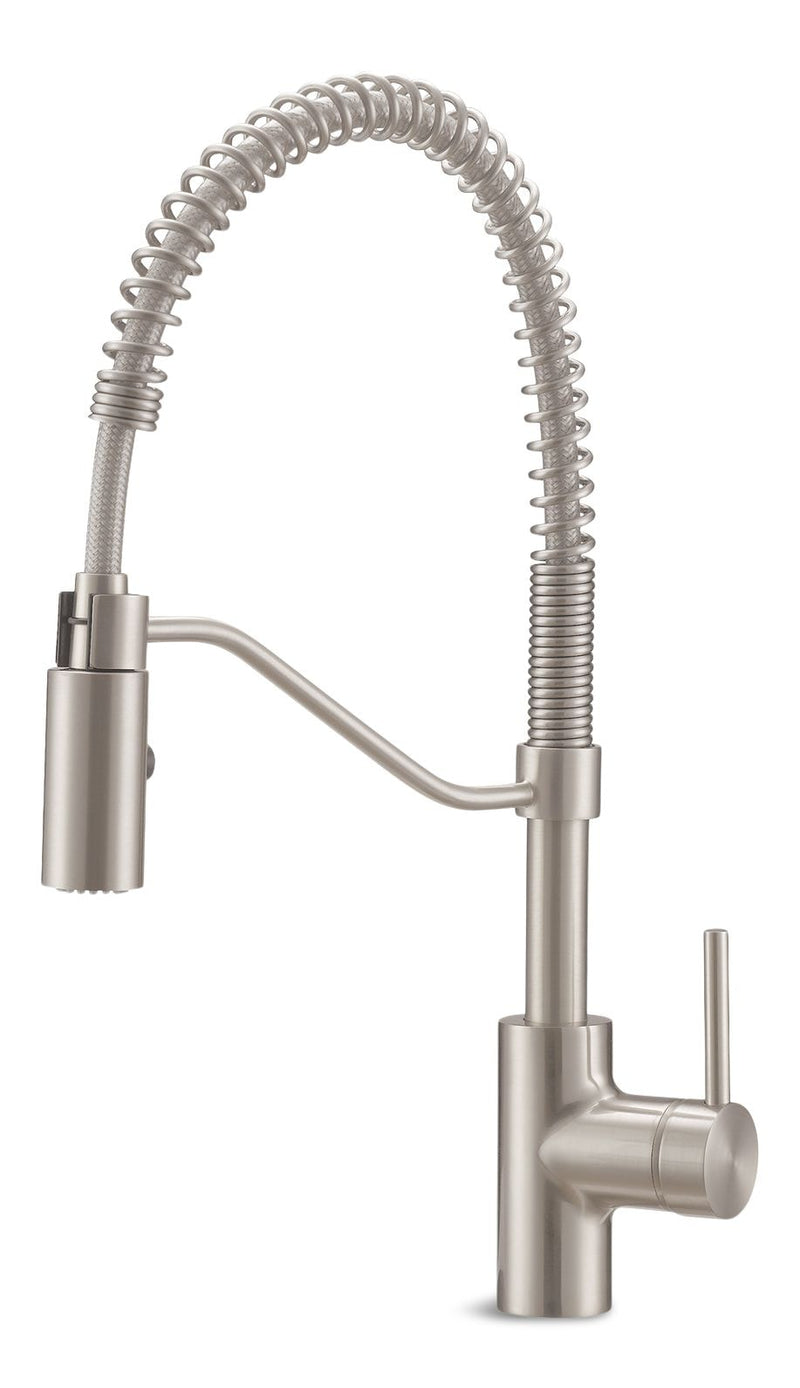 Danze Jasper Single Handle Pull Down Kitchen Faucet, Stainless Steel K6