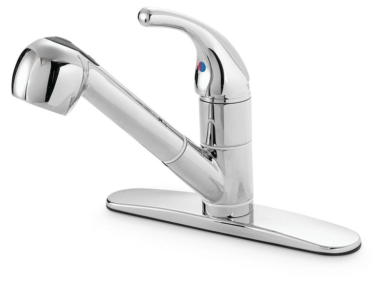 Danze Plymouth Single Handle Pull Out Kitchen Faucet, Chrome Z5
