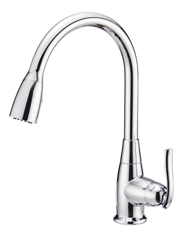 Danze Terrazo Single Handle Pull Down Kitchen Faucet, Chrome B0