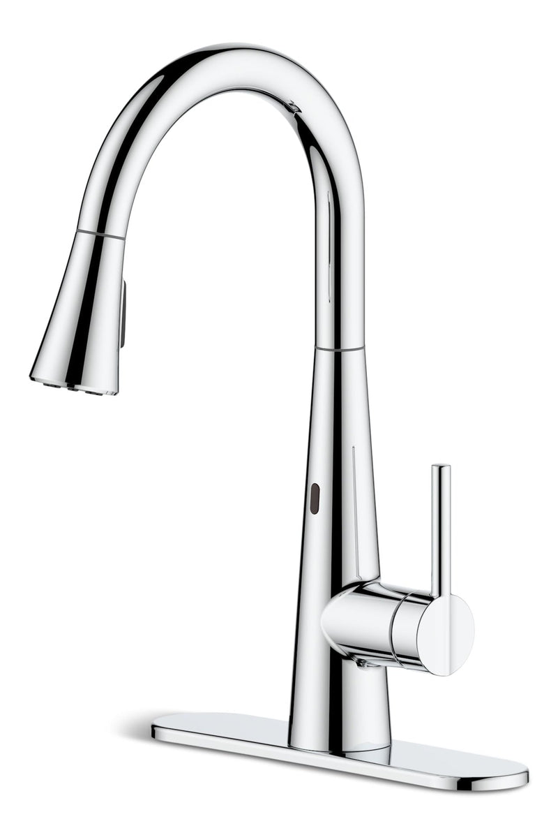 Danze Tronus Dual-Sensor 1-Handle Pull Down Sprayhead Kitchen Faucet, Various Finishes K5
