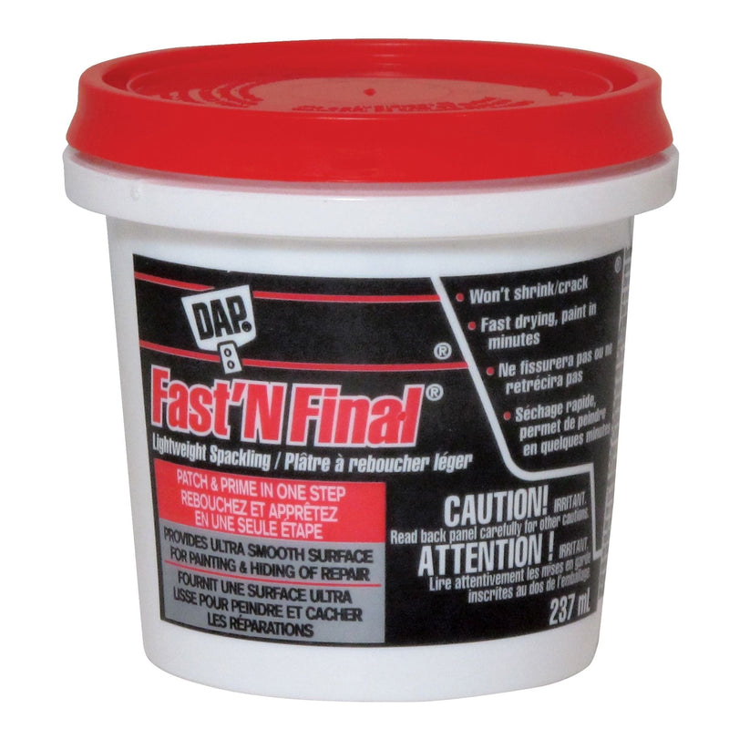 DAP Fast N' Final Lightweight Spackling, 237-mL Z4