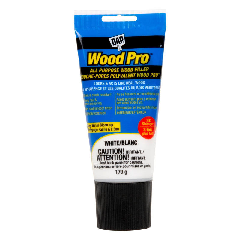 DAP WOODPRO Latex All Purpose Wood Filler, White, 170-g K1