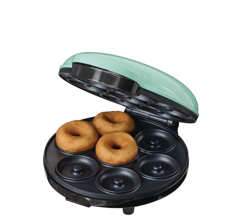 Dash Express Mini Compact Electric Donut Maker, Non-Stick Surface, Aqua D7