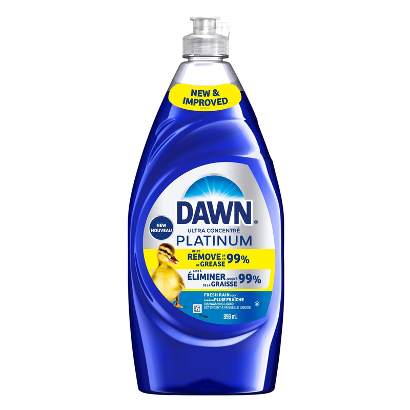 Dawn Platinum Liquid Dish Detergent, Refreshing Rain, 896-mL G8