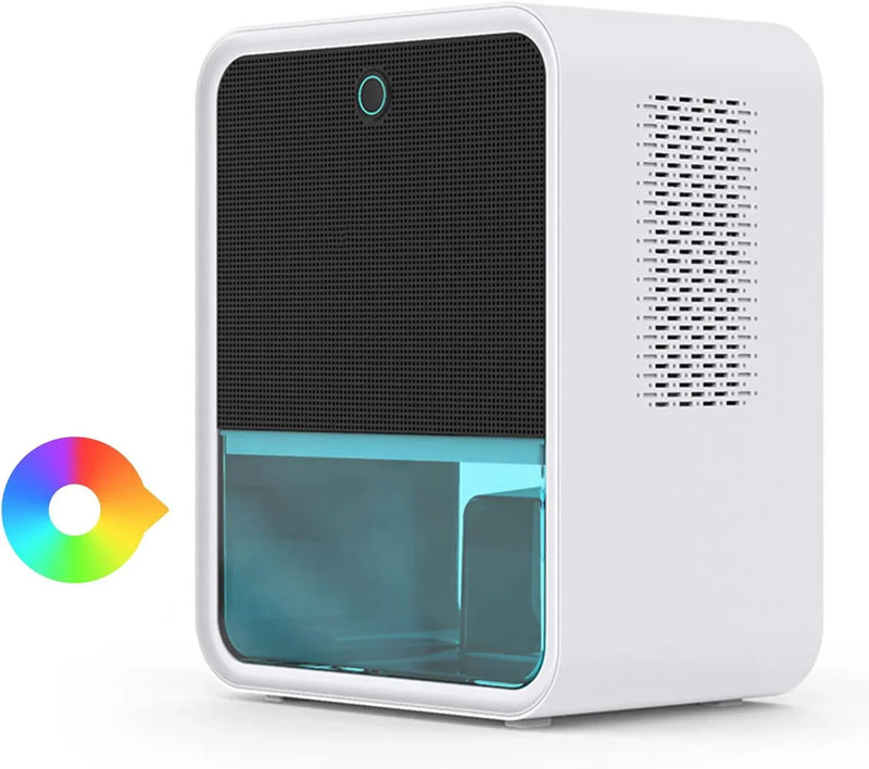 Bedroom Dehumidifier 2.2L Water Tank with Hygrometer RGB LED Light C0