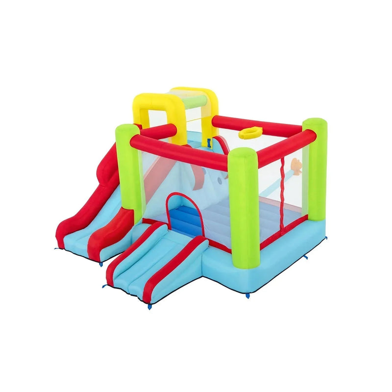 10' Inflatable Bounce House Park with Basketball and Slide. 126 C6