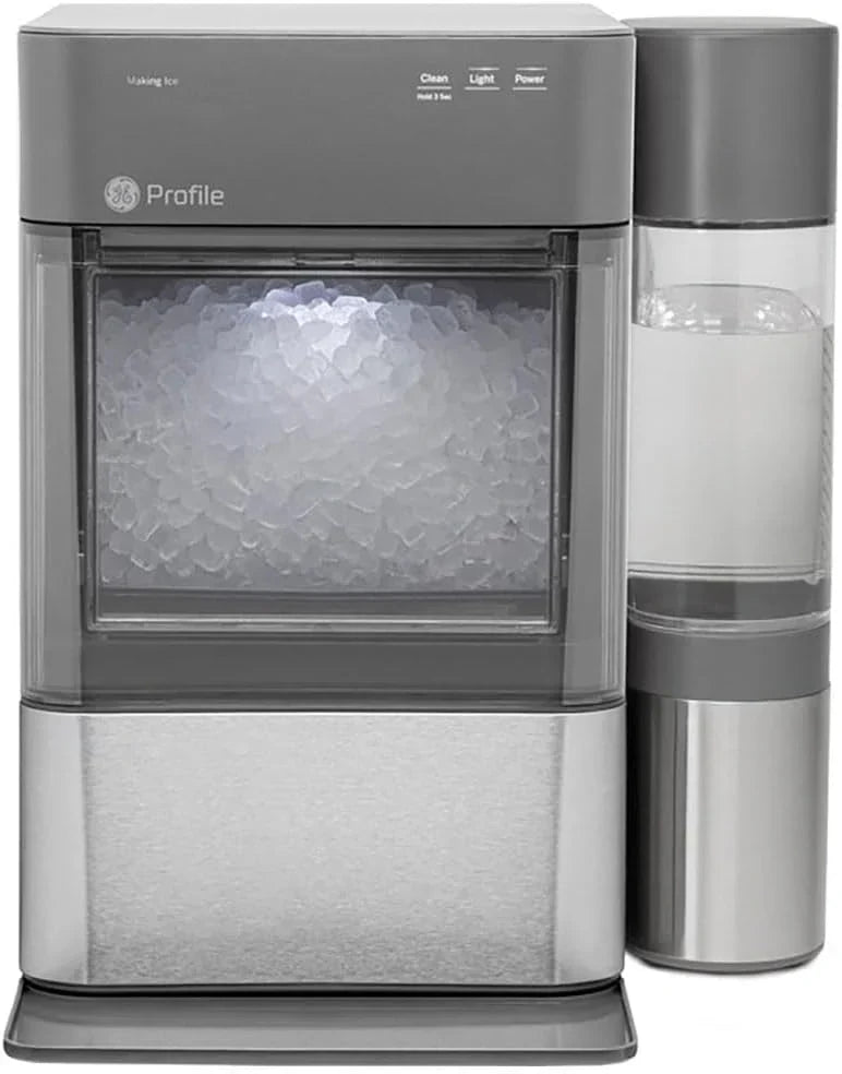 GE Profile Opal 2.0 XL with 1 Gallon Tank, Chewable Crunchable Countertop Nugget Ice Maker, Scoop included, 38 lbs in 24 hours, Pellet Ice Machine with WiFi & Smart Connected, Stainless Steel S8