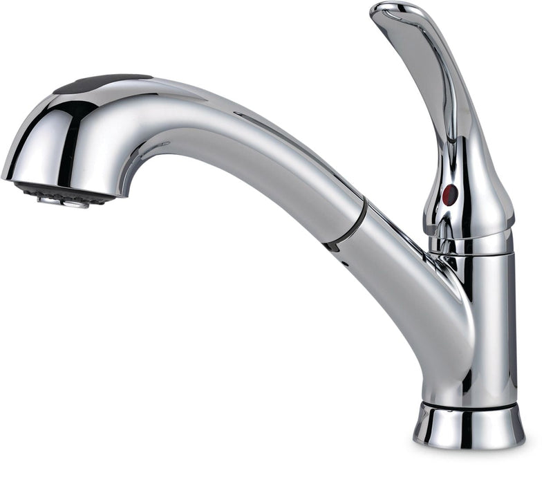 Delta Casey Single Handle Pull Out Kitchen Faucet, Chrome Y9