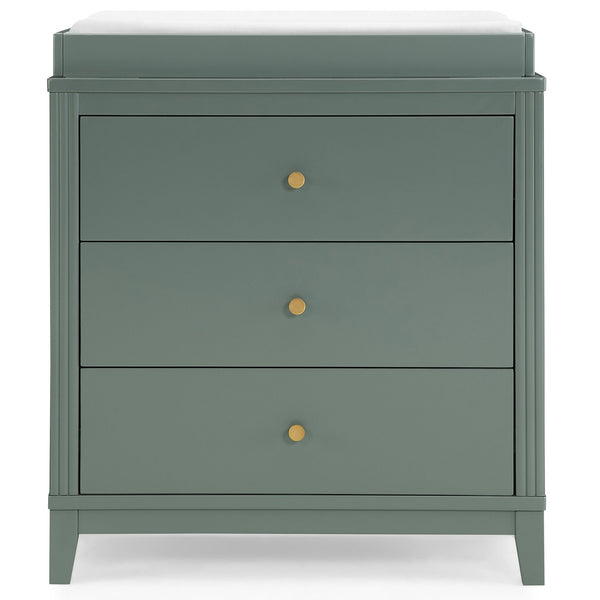 Delta Eloise 3-Drawer Dresser with Changing Top, Grassy Glen E9