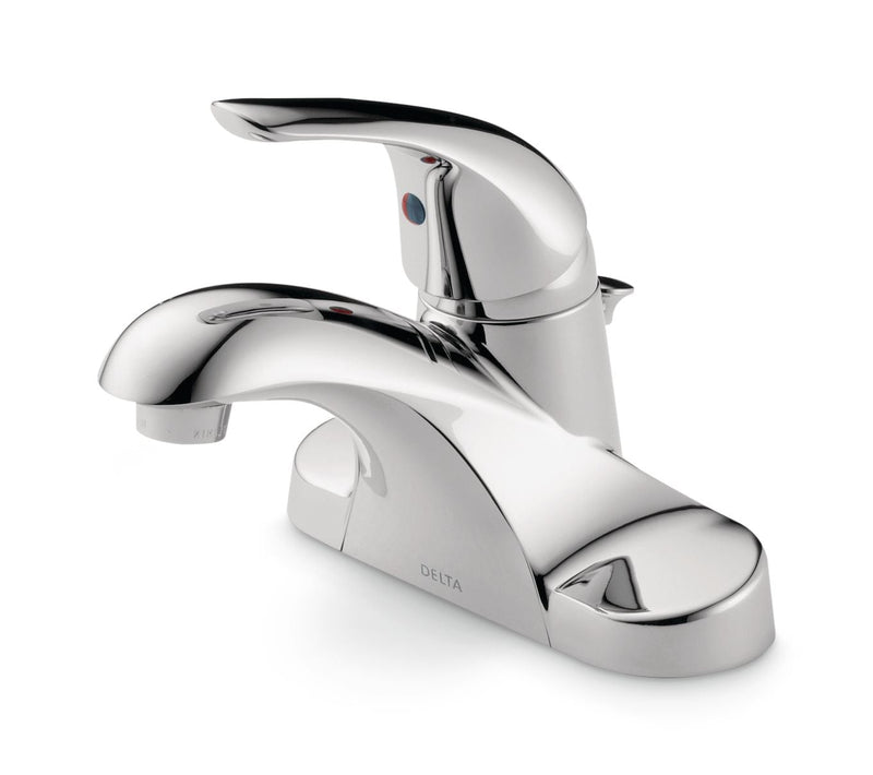 Delta Faucet Principals Single Handle Bathroom Sink Faucet, WaterSense Certified, Chrome G5
