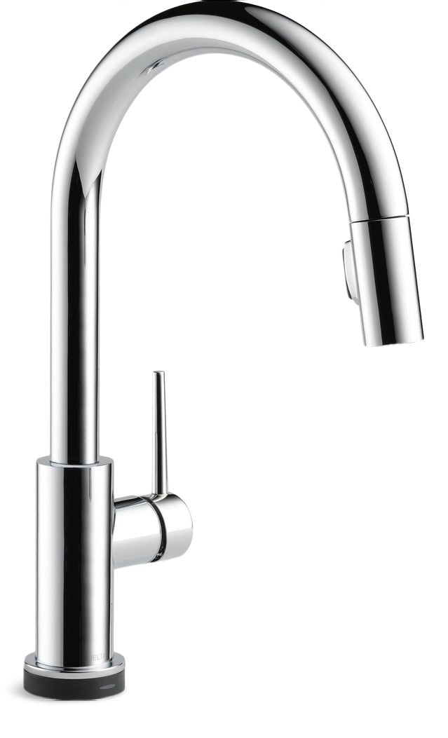 Delta Trinsic Faucet Single Handle High Arc Pull Down Kitchen Faucet H7