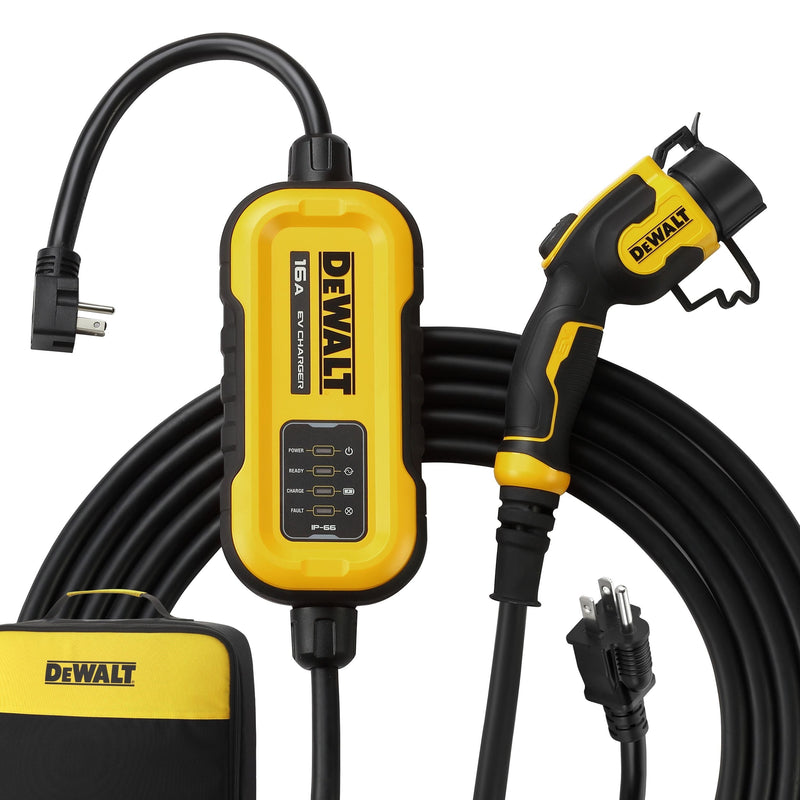 DeWalt 16A Level 1 NEMA 5-15 & 6-20 J1772 EV Charger Z9