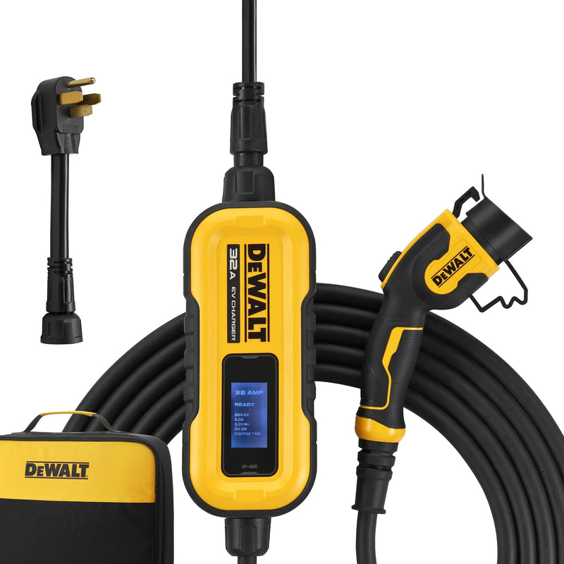 DeWalt 32A Level 1 & 2 NEMA 14-50 J1772 EV Charger W0