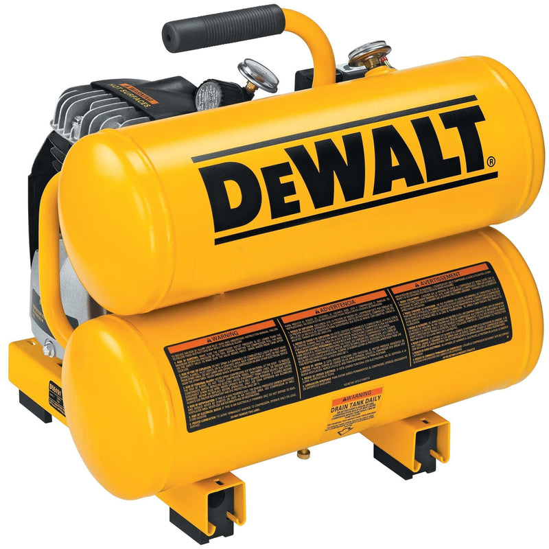 DEWALT 4-Gallon Twin Stack Air Compressor, 125 PSI W4