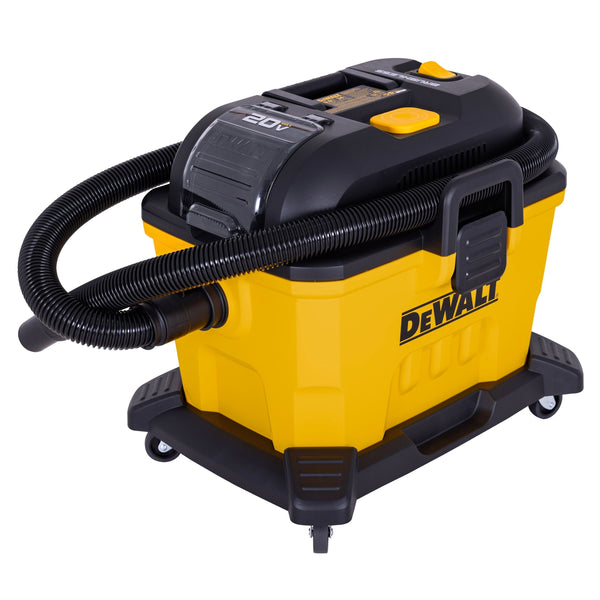 DeWalt AC/DC Poly Dry/Wet Vacuum, Water-Resistant Off/Eco/Max Switch, 34-L H4