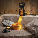 Dewalt DXBC15006X 1,500-lb Ratchet Tie-Down, with Storage Bag, 1-in x 10-ft, 6-pk, Yellow