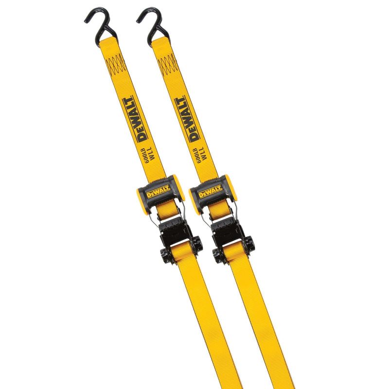 DEWALT DXBC18002 1,800-lb Ratchet Tie-Down Straps, 1.25-in x 12-ft, 2-pk Z5