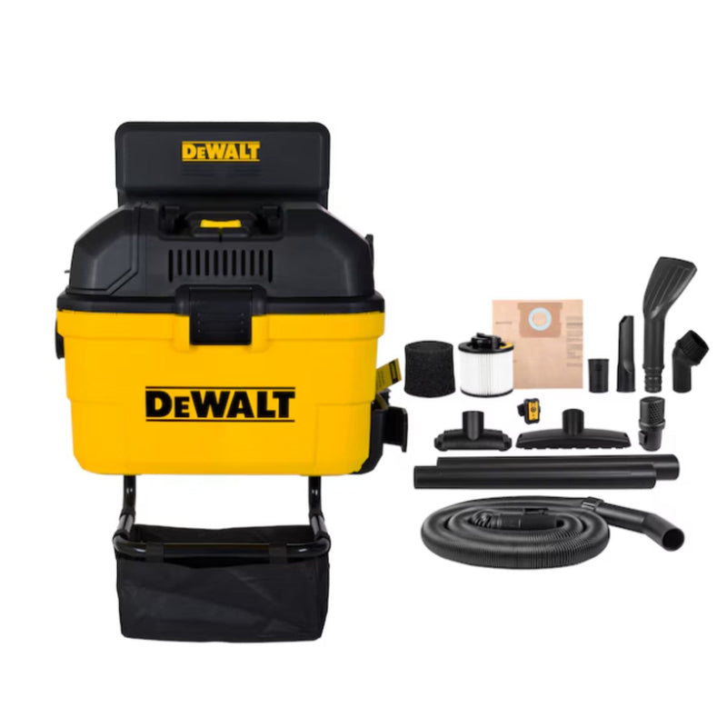 Dewalt DXV06G Wall-Mount Wet/Dry Vacuum with 5 Peak Horsepower Motor, 23-L Q4