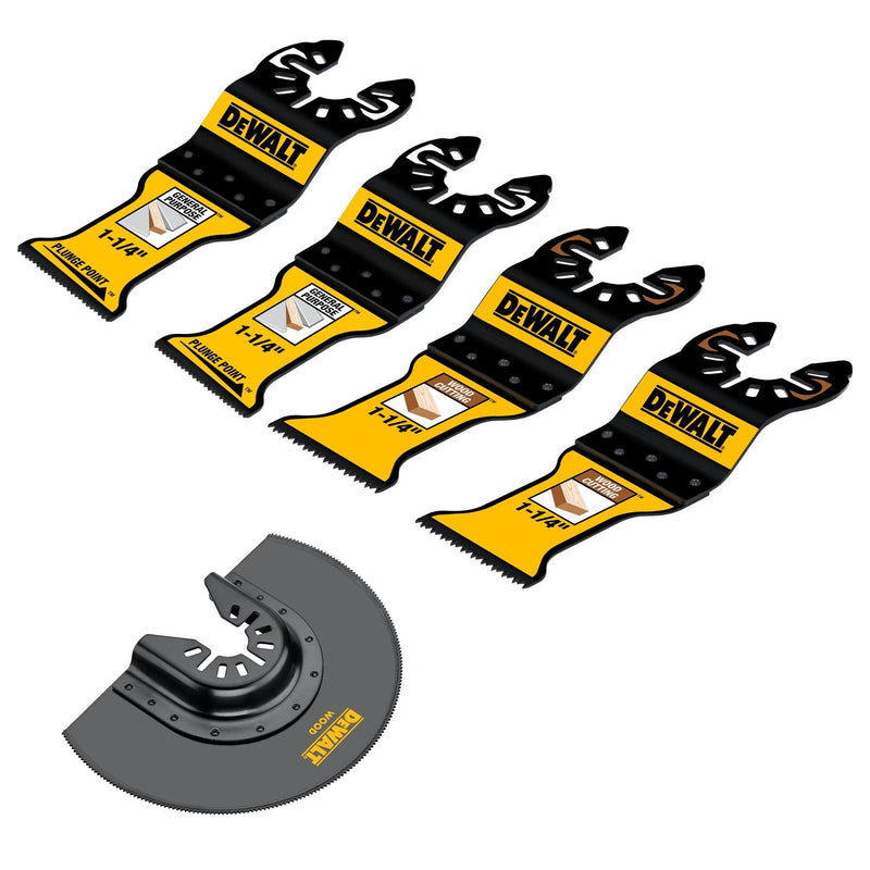 Dewalt Oscillating Blade Set, 5-Piece M9