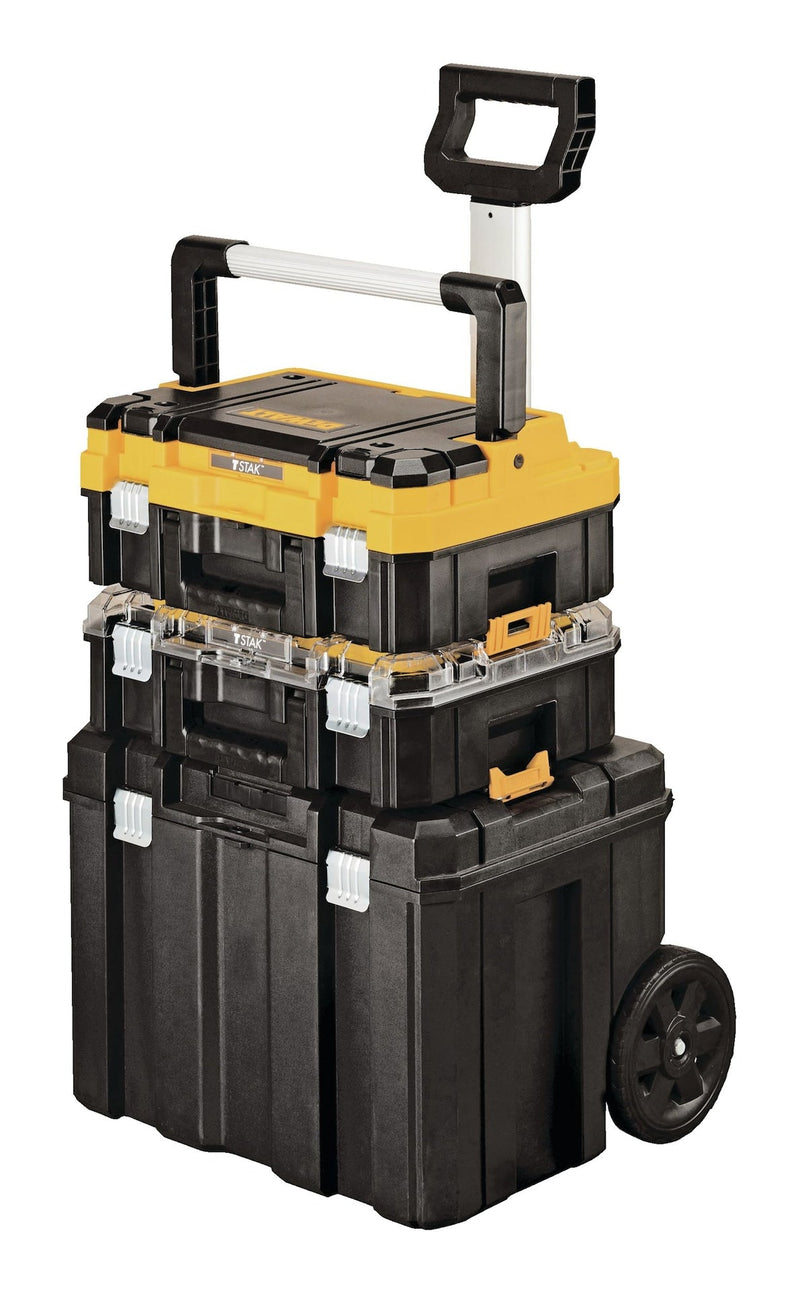 DEWALT TSTAKModular Portable Tower Toolbox/Tool Storage System with Wheels & Lids, 20x17x27-in, 3-pc A0