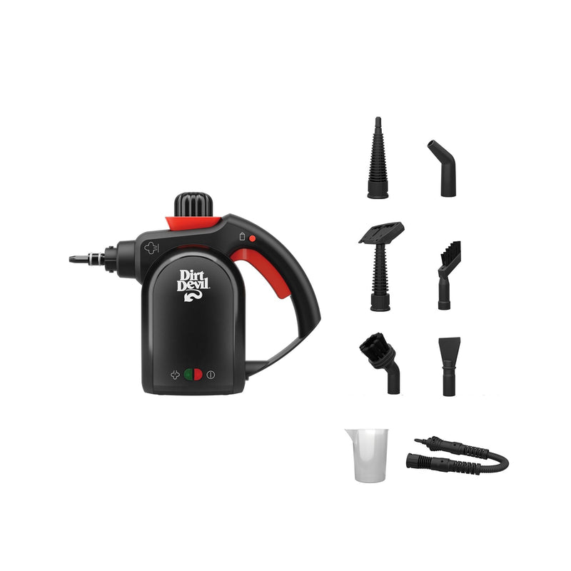 Dirt Devil Handheld Portable Steam Cleaner, Multi-surface, 7-in-1 Specialized Attachment Kit I9