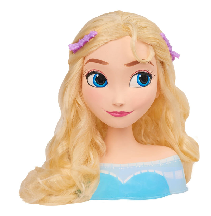 Disney Frozen Elsa Styling Head Toy with 14 Accessories for Hair Styling and Braiding, Ages 3+ B4